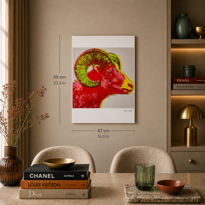 Andy Warhol Ram (Dieren) Lithografie Arches 300gsm 42x59 cm