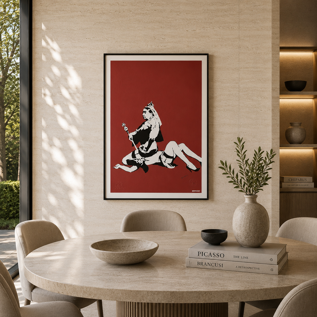 Banksy Queen Vic Lithografie Arches 300gsm 42x59 cm