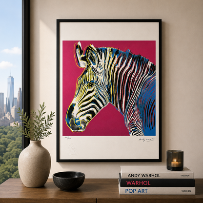 Andy Warhol Zebra (Dieren) Lithografie Arches 300gsm 42x59 cm