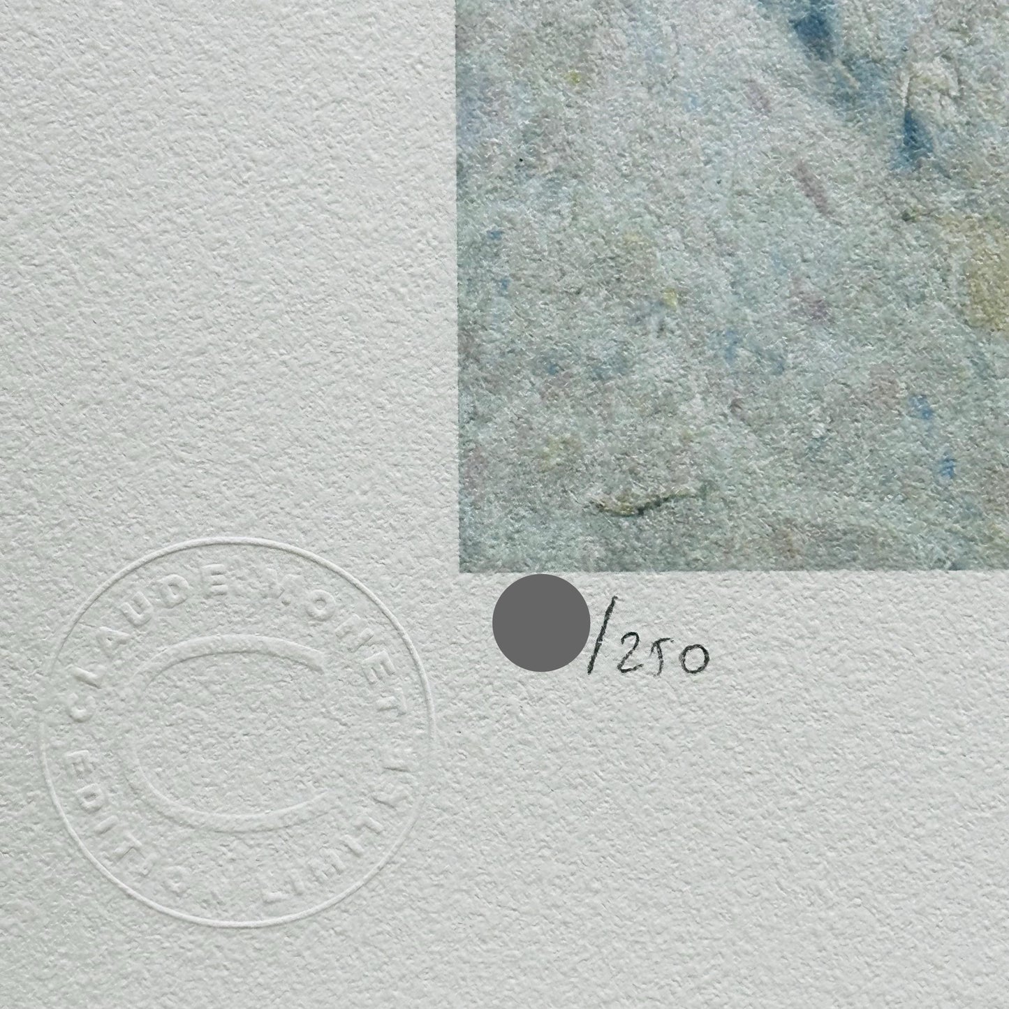 Genummerde editie Claude Monet," le pie " sneeuw landschap - Certificaat - kunstdecoratie - unieke kunst lithograph after
