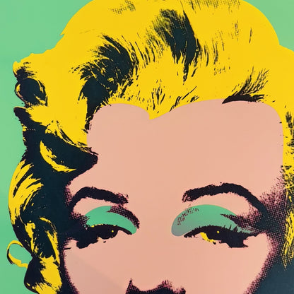 Andy Warhol Marilyn Monroe (Groen & Geel) Lithografie Arches 300gsm 42x59 cm