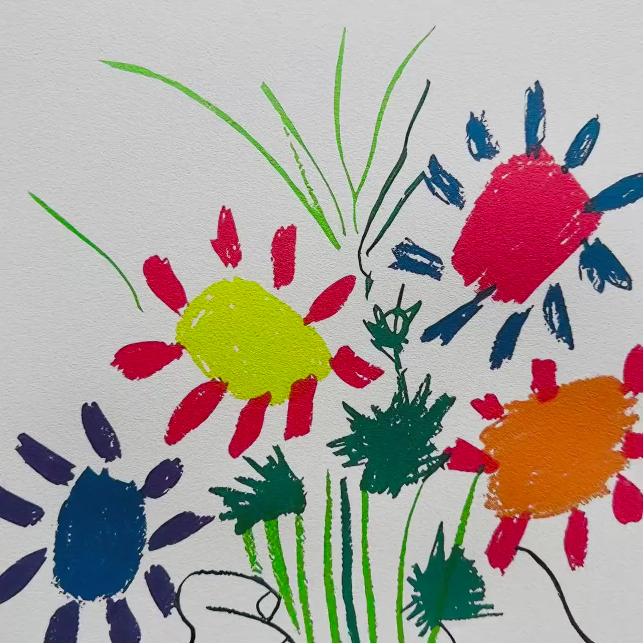 Pablo Picasso – ‘The Flowers of Peace, 1958’ – Gelimiteerde en genummerde editie