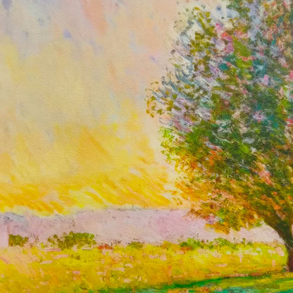 Claude Monet Wilgen in de ondergaande zon Lithografie Arches 300gsm 42x59 cm