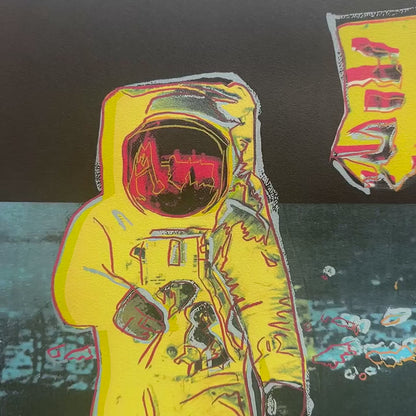 Andy Warhol – ‘Moonwalk (Geel & Blauw)’ – Gelimiteerde en genummerde editie
